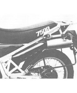 SIDE CARRIER PERMANENT MOUNTED - BLACK FOR HONDA XLV 750 R