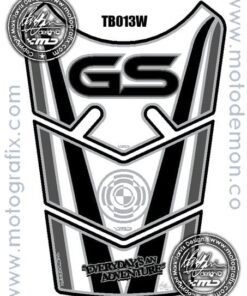 BMW R1200GS Adventure WHITE Motorcycle Tank Pad Protector 2007—07--3D Gel