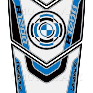 BMW R1200GS LC Adventure BLUE/WHITE/BLACK Tank Pad Protector 2014—18--3D Gel