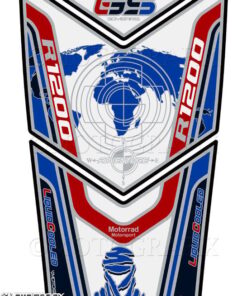 BMW R1200GS LC Adventure MOTORSPORT DAKAR WORLD MAP Tank Pad Protector 2014—18--3D Gel