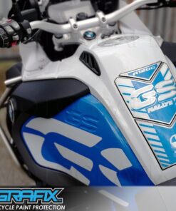 BMW R1200GS Adventure 2018 Rallye Edition WHITE/BLUE Tank Pad Protector--3D Gel
