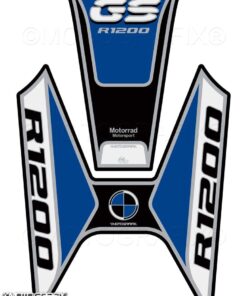 BMW R1200GS Adventure 2018 Rallye Edition BLUE BLACK Tank Pad Protector--3D Gel