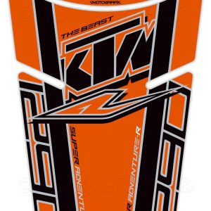 KTM 1290 Super Adventure R 2017 18 19 Motorcycle Tank Pad Protector Motografix 3D Gel TKTM08OK