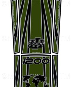 Triumph Tiger 1200 2018 Green Atlas Motorcycle Tank Pad Protector Motografix 3D Gel TT028GJ