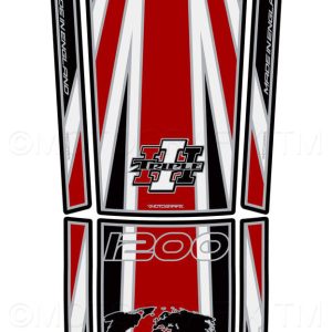 Triumph Tiger 1200 2018 Red Atlas Motorcycle Tank Pad Protector Motografix 3D Gel TT028RKJ