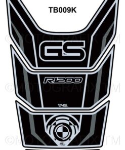 BMW R1200GS Black Motorcycle Tank Pad Protector 2008-2012 --3D Gel