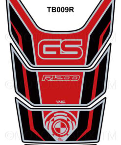 BMW R1200GS RED Motorcycle Tank Pad Protector 2008-2012 --3D Gel