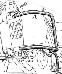 Engine protection/crash bar - black for Honda XL 600 V Transalp (1987-2000)