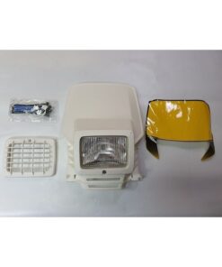 Overland Vintage Headlight mask complete with light assembly