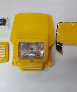 Overland Vintage Headlight mask complete with light assembly