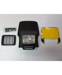 Overland Vintage Headlight mask complete with light assembly